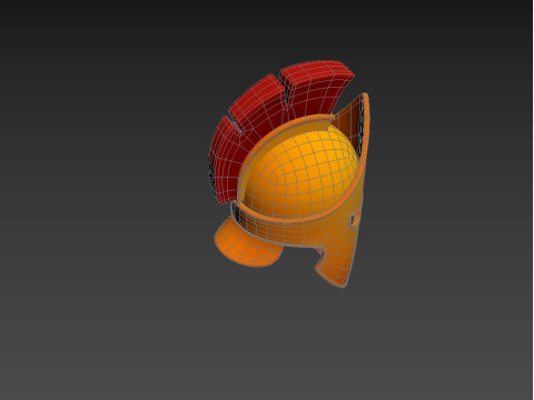 Greek Helmet Modello 3D