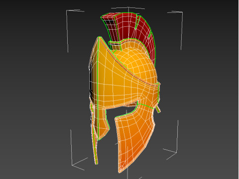 Greek Helmet Modello 3D