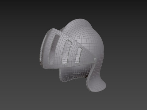 Knight Helmet 3D 模型