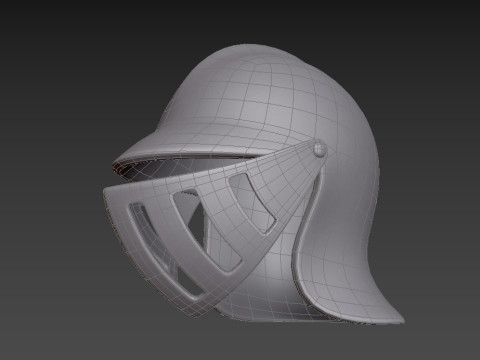 Knight Helmet 3D 模型
