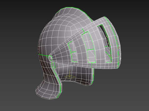 Knight Helmet 3D 模型