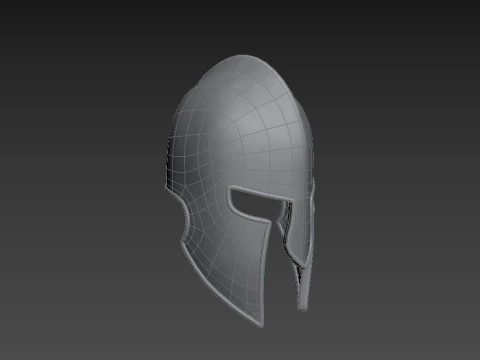 Середньовічний шолом 3D Модель