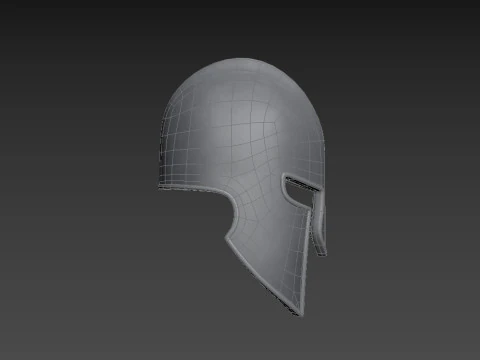 Середньовічний шолом 3D Модель
