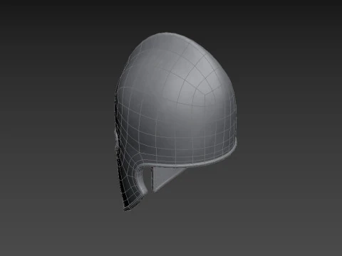 Середньовічний шолом 3D Модель