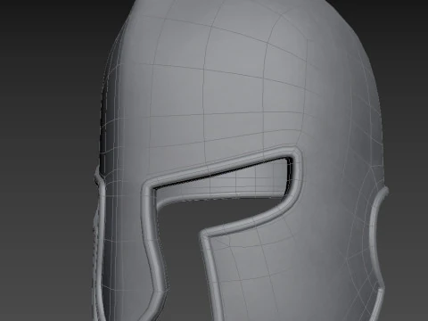 Середньовічний шолом 3D Модель