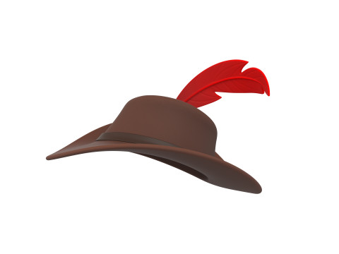 Musketeer Hat 3D Модель