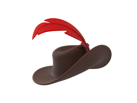 Musketeer Hat 3D Модель
