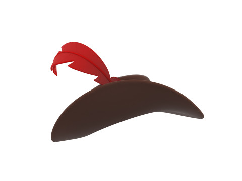 Musketeer Hat 3D Модель