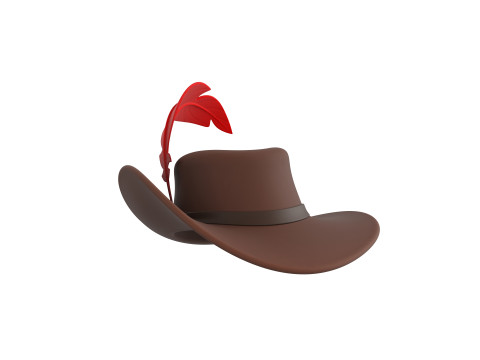 Musketeer Hat 3D Модель