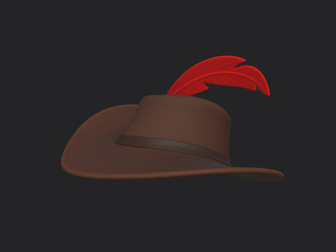 Musketeer Hat 3D Модель