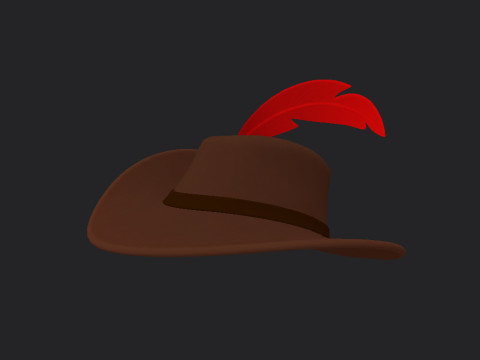 Musketeer Hat 3D Модель
