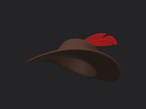 Musketeer Hat 3D Модель