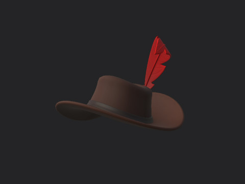 Musketeer Hat 3D Модель
