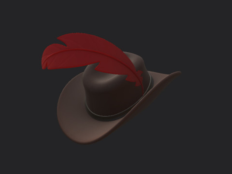 Musketeer Hat 3D Модель