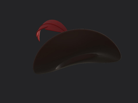 Musketeer Hat 3D Модель