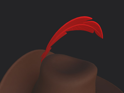 Musketeer Hat 3D Модель