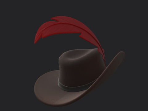 Musketeer Hat 3D Модель