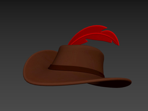 Musketeer Hat 3D Модель