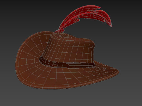 Musketeer Hat 3D Модель