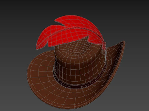 बन्दूकधारी टोपी 3D मॉडल
