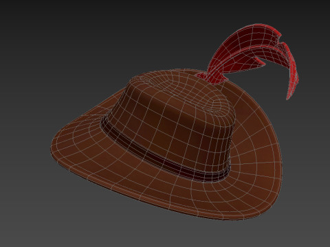 Musketeer Hat 3D Модель