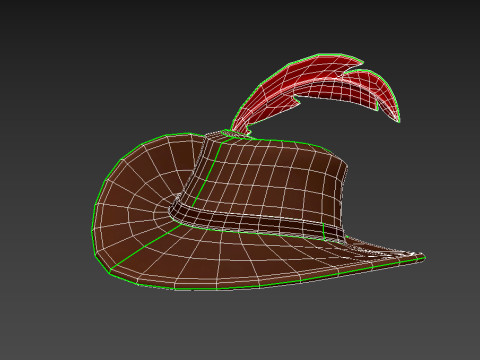 Musketeer Hat 3D Модель