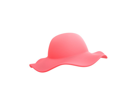 Pink Summer Hat 3D Модель