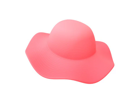 Chap&eacute;u de ver&atilde;o rosa Modelo 3D