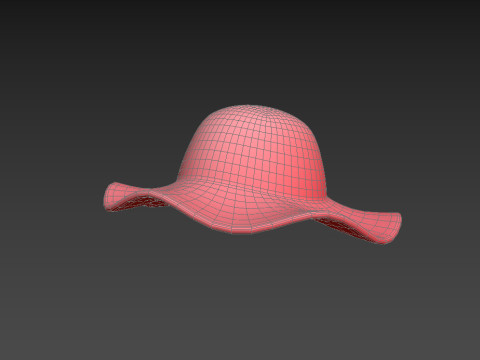 Pink Summer Hat 3D Модель