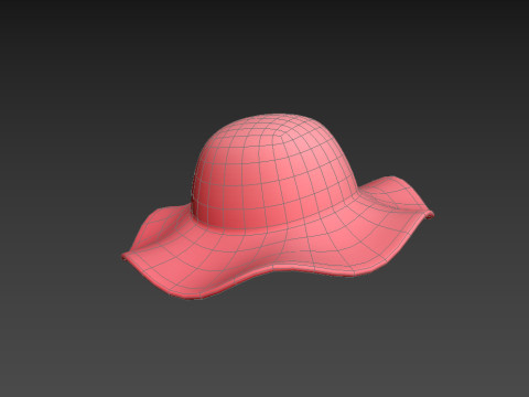 Pink Summer Hat 3D Модель