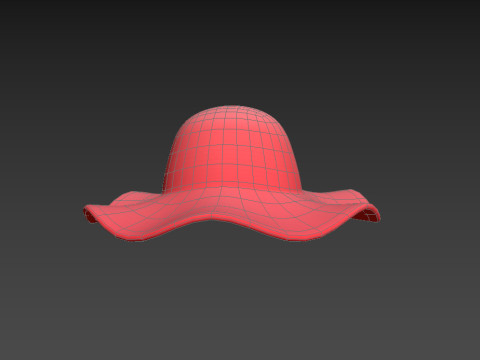 Pink Summer Hat 3D Модель
