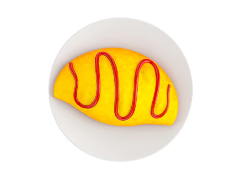 आमलेट 3D मॉडल