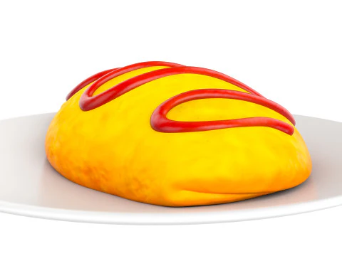 आमलेट 3D मॉडल