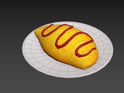 आमलेट 3D मॉडल