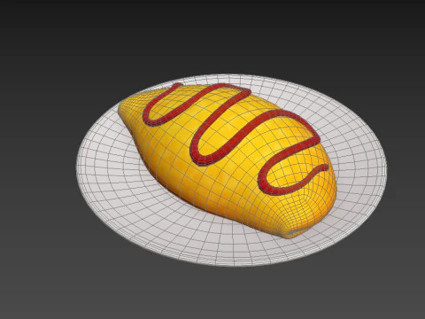 आमलेट 3D मॉडल