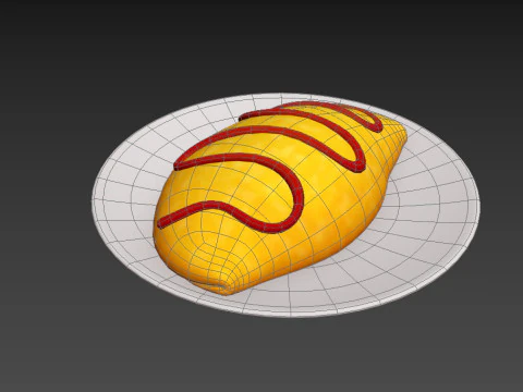 आमलेट 3D मॉडल