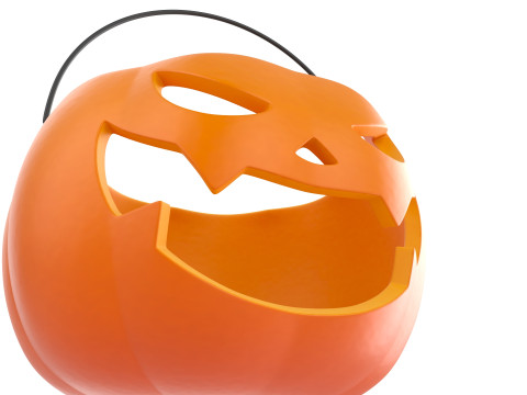 Pumpkin Bucket 3D Model