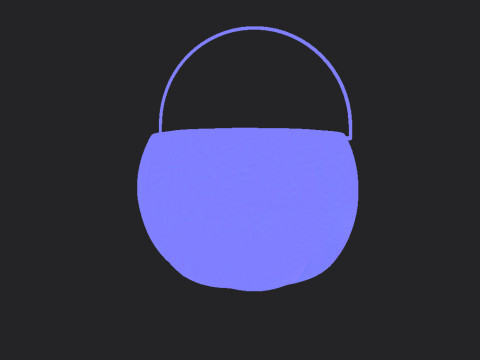Pumpkin Bucket 3D Model