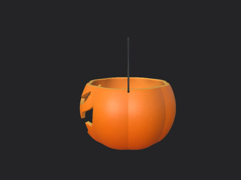 Pumpkin Bucket 3D Model