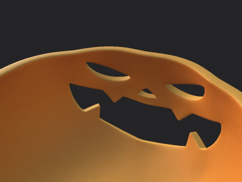 Pumpkin Bucket 3D Model