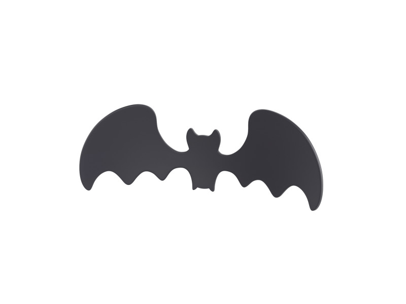 Bat Symbol 3D Model .c4d .max .obj .3ds .fbx .stl .blend