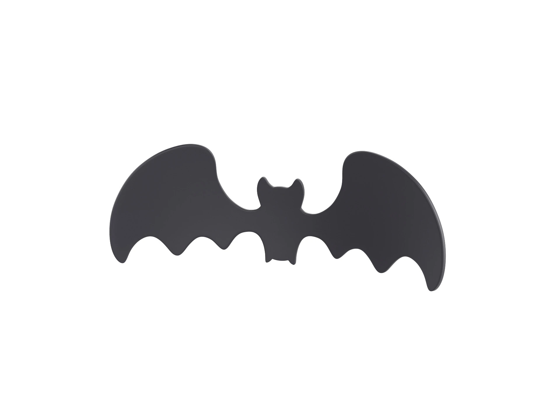 Bat Symbol 3D Model .c4d .max .obj .3ds .fbx .stl .blend 