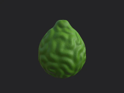 Buah Bergamot Model 3D