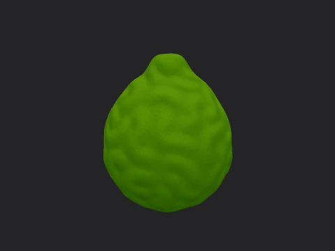 Buah Bergamot Model 3D