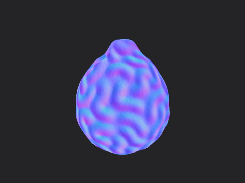 Buah Bergamot Model 3D