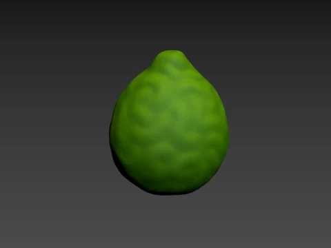 Buah Bergamot Model 3D