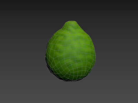 Buah Bergamot Model 3D