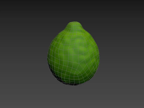 Buah Bergamot Model 3D
