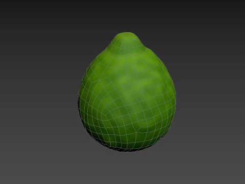 Buah Bergamot Model 3D