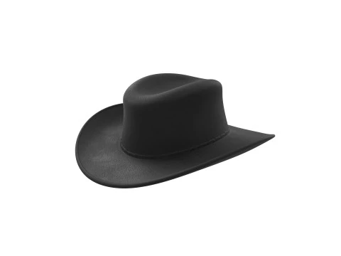 Black Cowboy Hat 3D Model